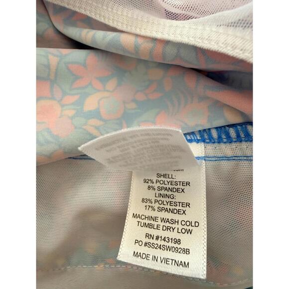 Chubbies "The Spades" 5.5 Blue Floral Mesh Lined Swim Trunks Mens Size M - Picture 4 of 13